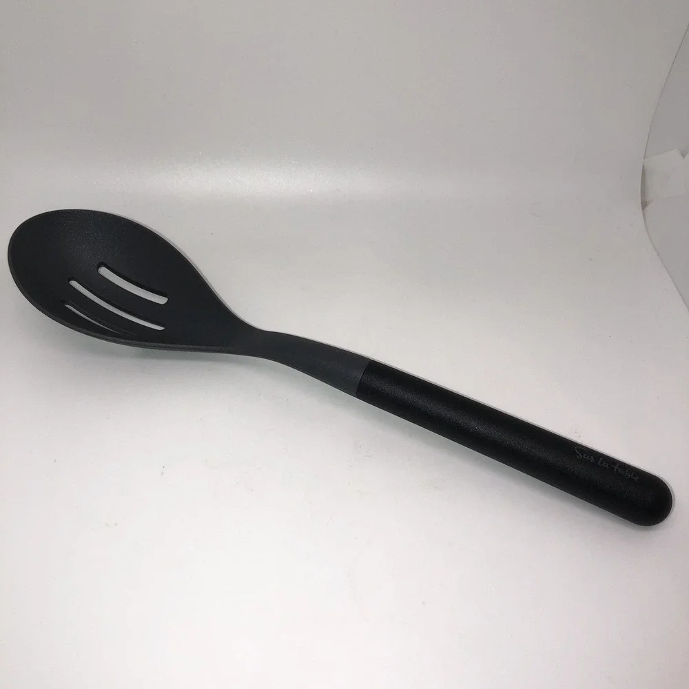 Sur La Table Slotted Spoon Gray Black Utensil Nonstick Nylon Durable 13